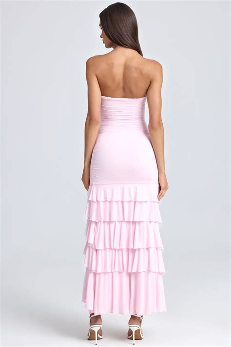 hayami ruffle trim maxi dress.